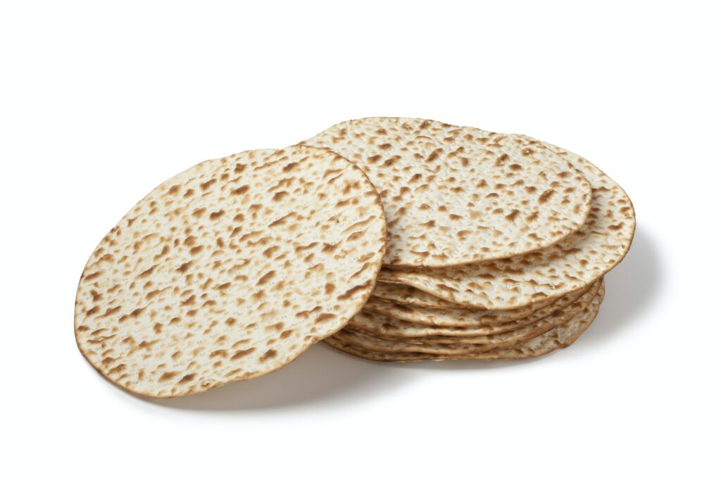 Fresh pile of matzah